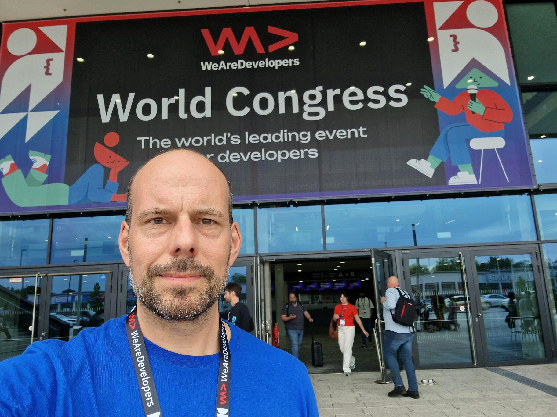 Florian Fieber at the WeAreDevelopers World Congress